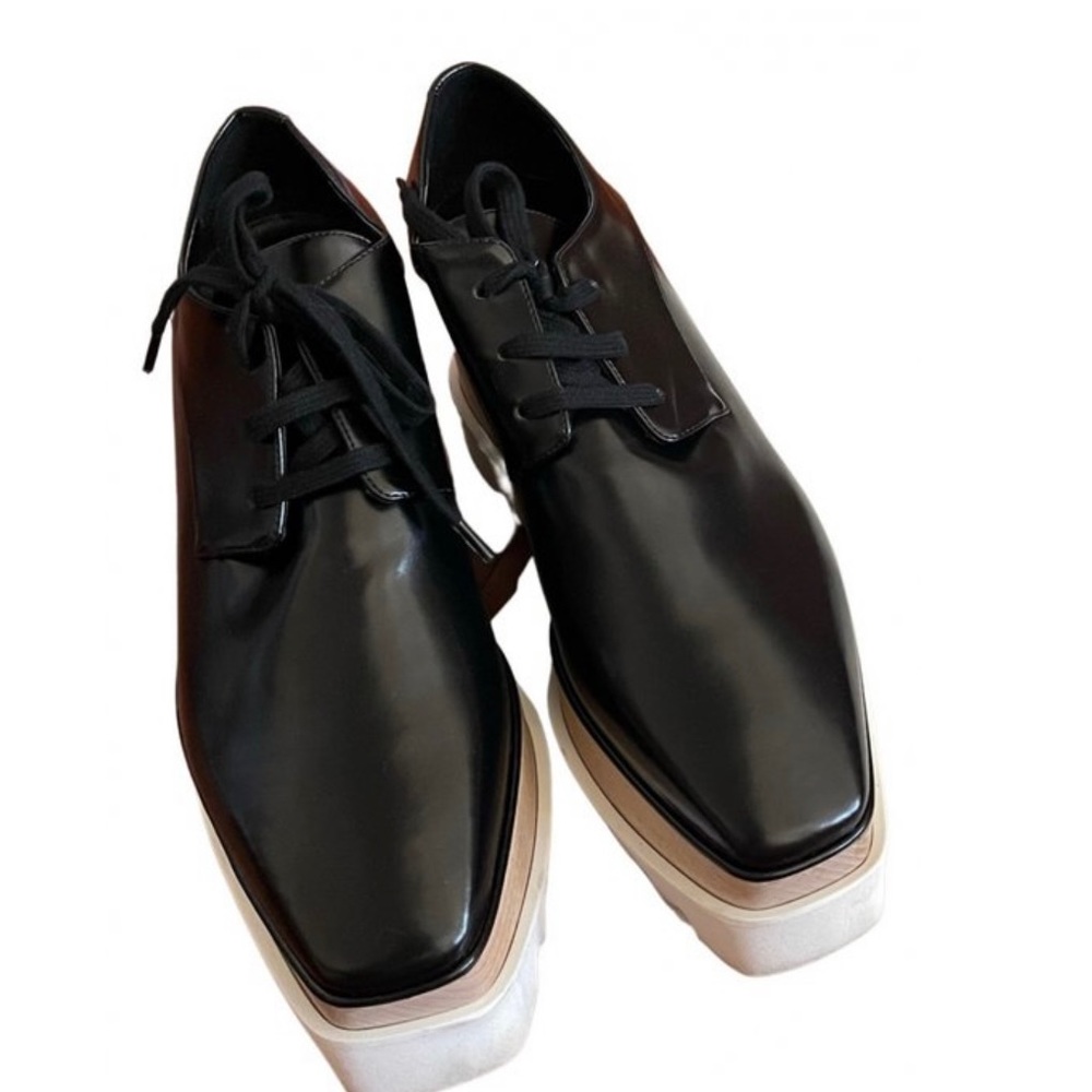 Stella Mccartney Black Elyse Oxford plattaforms
